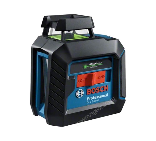 Лазерный уровень Bosch GLL 2-20 G с калибровкой + LB 10 + DK 10 с зеленым лучом Лазерный уровень Bosch GLL 2-20 G с калибровкой + LB 10 + DK 10 с зеленым лучом