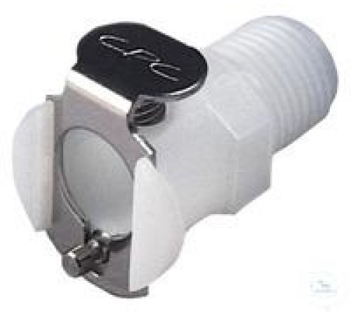 8740-1142 Муфта Burkle CPC, POM, внутренняя, с клапаном, 1/4 "NPT 8740-1142 Муфта Burkle CPC, POM, внутренняя, с клапаном, 1/4 "NPT