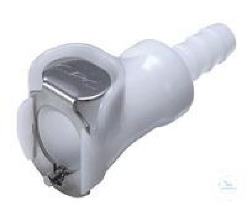 8761-2160 Муфта Burkle CPC, PP, гнездо, с клапаном, форсунка 9,5 мм 8761-2160 Муфта Burkle CPC, PP, гнездо, с клапаном, форсунка 9,5 мм