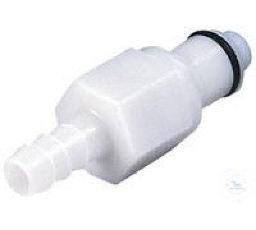 8771-1150 Муфта Burkle CPC, POM, охватываемая, с клапаном, форсунка 8 мм 8771-1150 Муфта Burkle CPC, POM, охватываемая, с клапаном, форсунка 8 мм
